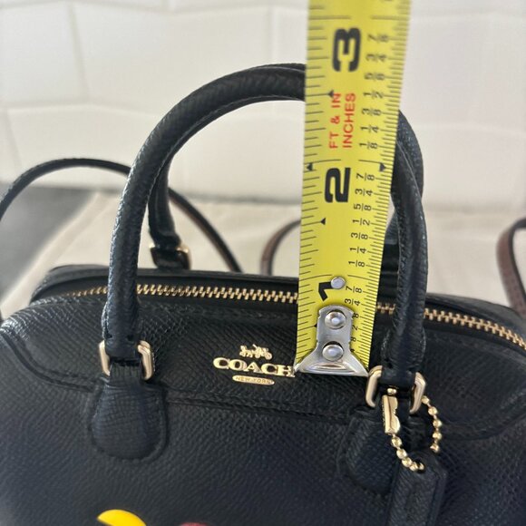 Coach PacMan Bennet Satchel - Micro, Black Leather - Picture 8 of 10